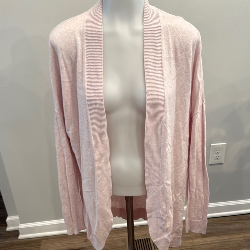 GAP Factory Light Pink Open-Front Cardigan - Picture 3 of 11